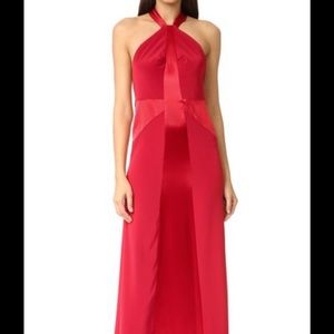 Jill Jill Stuart gorgeous new with tags redwood open back maxi gown dress